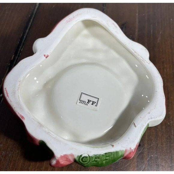 Fitz and Floyd Japan Christmas Holiday Santa Wreath Canape Plate‎ Wall Decor - Picture 2 of 2